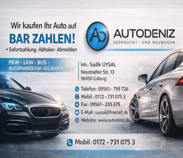 Gebrauchtwagen kaufen Coburg Bar Auto Deniz